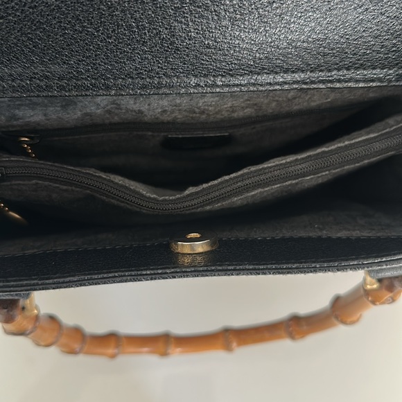 Gucci Black Tote with Bamboo Handles - Picture 7 of 13